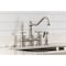 Kingston Brass Bridge Kitchen Faucet with Brass Sprayer, Brushed Nickel KS3278BEXBS - alternate 4