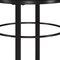 Homeroots 24" Black Wood And Steel Round End Table 544228 - alternate 5