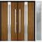 Vdomdoors Steel Double Doors Deux 1744 Natural Oak Sidelight Exterior White Window Stainless Inserts Single M DEUX1744DEXD-OAKW-LH-W72+14 x H80 - alternate 5