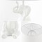 Jonathan Y Kairi 21" Modern Shabby Chic Resin/Iron Happy Elephant LED Kids' Table Lamp with Phone Stand, White JYL4060A - alternate 8