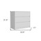 Homeroots 34" White Three Drawer Dresser 544037 - alternate 8