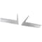 Ilc KENWORTH T800 CURVED GLASS YEAR 224 STAINLESS STEEL UNDER HEADLIGHT FENDER GUARDS WCURVED GLASS T800 CG YR224 SS UNDER HDLT FNDR GUARDS WCG - alternate 2