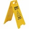 Genuine Joe Floor Signs, w/Graphic, Eng/Spanish, 3/BD, Yellow, PK3 GJO85117BD - alternate 3