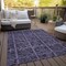 Homeroots 10' X 14' Purple Plum And Charcoal Medallion Washable Indoor Outdoor Area Rug 589313 - alternate 5
