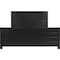 Homeroots Black Solid Wood King Bed Frame 523645 - alternate 6