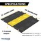 Atlas ADA Compliant Cable Protector Ramp Hvy Dty, 5 Channel Low Profile, 36'' L Black & Yellow, 30PK CP-ADA-5CH-YB-30 - alternate 5