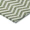 Homeroots 3' X 5' Green And Ivory Chevron Washable Indoor Outdoor Area Rug 595307 - alternate 4