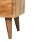 Homeroots 20" Brown Solid Wood Two Drawer Nightstand 651551 - alternate 12