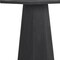 Homeroots 30" Black Solid Wood and Wood Round Pedestal End Table 605614 - alternate 4