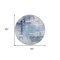 Homeroots 8' Blue Ivory And Gray Round Abstract Washable Indoor Outdoor Area Rug 602916 - alternate 5