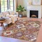 Homeroots 9' X 12' Rust Lavender And Ivory Southwestern Washable Indoor Outdoor Area Rug 632279 - alternate 4