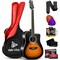 Pyle Steel String Acoustic Guitar Kit, 41 in Full Size Cutaway with Ashtree Top, Open Pore Finish PGA480SB - alternate 1