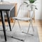Leisuremod Lawrence Acrylic Folding Chair with Metal Frame, Clear, 4PK LF19CL4 - alternate 6