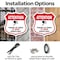 Signmission Video Surveillance Shield Sign Attention, 6 inch X 6 inch, Plastic Sign, 2PK SHI-P-2PACK-6-469 - alternate 5