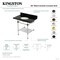 Kingston Brass 36-Inch Black Granite Console Sink with Acrylic Legs and Shelf, 8-Inch, 3-Hole KVPK36KAB6 - alternate 2