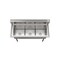 Koolmore 60 in. Three Compartment Commercial Sink Bowl Size 18x18x14 Stainless-Steel 18 Gauge KM-SC181814-N3 - alternate 5