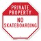 Signmission Private Property No Skateboarding, 10 Inch X 10 Inch, Aluminum Metal Signs OC-A-10-155 - alternate 1