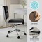 Martha Stewart Lulu Upholstered Office Chair in Black/Polished Nickel CH-240229-1-BK-MS - alternate 8
