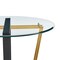 Homeroots 48" Clear And Gold Glass And Iron Sled Base Round Top Dining Table 569432 - alternate 7