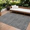 Homeroots 8' X 10' Gray Charcoal And Silver Geometric Washable Indoor Outdoor Area Rug 583357 - alternate 1