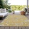 Homeroots 8' X 10' Gold Beige And Fern Green Floral Washable Indoor Outdoor Area Rug 589467 - alternate 5