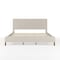 Martha Stewart Britta King Upholstered Platform Bed w/Rounded Headboard, Piped Detailing/Cushioned Sderails, Beige TW-3WDB01-K-BG-MS - alternate 5