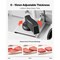 Vevor Electric Meat Slicer with Two 7.5" Blades and 0-0.6" Adjustable Thickness SL-520A - alternate 4