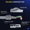 Maximm 8ft Cat6 10Gbps 550MHz UTP Ethernet Cable, 100PK, Gray, 100PK CAT6CCA-8GR-100PK - alternate 5
