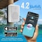 Pyle Pyle Wall Mount Home Speaker System, Wireless Bluetooth, Indoor/Outdoor, Aux & RCA, White PDWR53BTWT - alternate 5