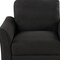 Homeroots 31" Black Fabric Sofa 601961 - alternate 6