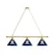 Holland Bar Stool Co Xavier 3 Shade Billiard Light, Brass Fixture BL3BRXavier - alternate 1
