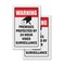 Signmission Video Surveillance, Vinyl Decals Only 24 Inch x 36 Inch, Vinyl Decal, 2PK DSB-2436-2PACK-Video Surveillance - alternate 1