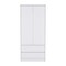 Homeroots 32" White Two Drawer Combo Dresser 524957 - alternate 1