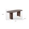 Homeroots 66" Brown Solid Wood Double Pedestal Base Oval Dining Table 712855 - alternate 4