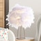 Jonathan Y Stork 16" Feather Metal LED Table Lamp, White/Gold JYL9051A - alternate 9