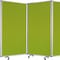Homeroots 71" Green Iron Folding Three Panel Screen Room Divider 348667 - alternate 5