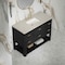 James Martin Vanities Lucian 48" Single Vanity, Carbon Oak, w/ 3 CM Siberian Silestone Widespread Top D704-V48-CBO-WSFR - alternate 3