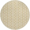 Homeroots 8' Gold And Beige Round Ogee Washable Indoor Outdoor Area Rug 601568 - alternate 5