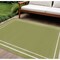 Homeroots 8' X 10' Green And Ivory Indoor Outdoor Area Rug 545512 - alternate 7