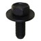 Auveco Hex Sems Body Bolt Black Fluorocarbon M6-1.0 x 16mm, 50PK 15791 - alternate 1