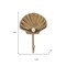 Homeroots 4" Gold Cast Iron Seashell Wall Hook 612073 - alternate 4