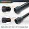 Powertec 10 ft. Dust Collection Hose Kit with 5 Fittings & a Tapered Reducer for Woodworking Power Tools 70477N - alternate 4