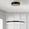Jonathan Y Brice 15.75" Modern Contemporary Metal Round Integrated LED Pendant, Matte Black JYL7202A - alternate 9