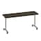 Correll Rectangle Premium Sit To Stand HPL Flip Top Table, 72 in W, 28 in to 38 in H, Particleboard Top FTS3072-01-14-01 - alternate 1