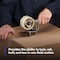 Scotch Handheld Tape Dispenser, 2 in Max. Tape Width, 3 in Tape Core Dia., Pistol, Metal, Plastic, Gray, Tan H180 - alternate 5