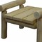 Homeroots 28" X 20" X 18"  Natural Wood Ottoman 370289 - alternate 4