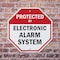 Signmission Protected By Electronic Alarm Syste, 10 inch X 10 inch, Aluminum Metal Signs, 2PK OC-A-2PACK-10-183 - alternate 6