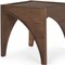 Homeroots 24" Brown Wood Modern Arched Square End Table 604035 - alternate 5