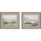 Homeroots Set Of Two Reservoir Brown Framed Print Wall Art, 2PK 525270 - alternate 1