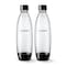 Sodastream Slim Carbonating Bottle, 1 L Capacity, Plastic, Black 1741260010 - alternate 1